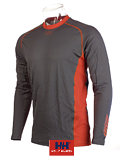 Helly Hansen LIFA DRY Dynamic Crew Block Men's (Pewter / Hot Orange)