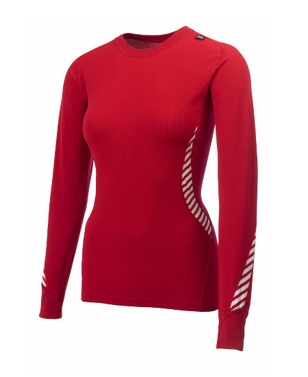 Helly Hansen LIFA DRY Long Sleeve Crew Women's (Red)