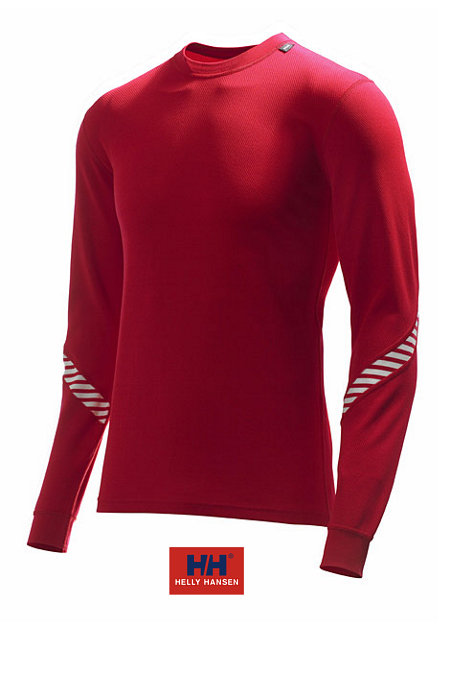 Helly Hansen LIFA DRY Long Sleeve Crew Men's (Red)