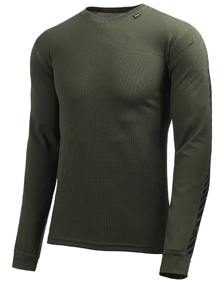 Helly Hansen LIFA DRY Stripe Crew Men's (Olive)