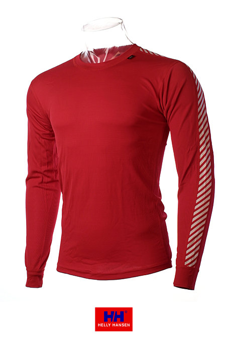 Helly Hansen LIFA DRY Stripe Crew Men's (Red)