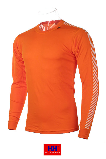 Helly Hansen LIFA DRY Stripe Crew Men's (Tangerine)