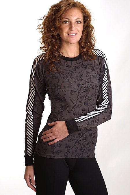 Helly Hansen Stripe Crew Graphic Women's (Black)