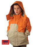 Helly Hansen Super Warm Jacket Boys' (Khaki / Tangerine)