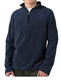 Horny Toad Brody Cashmoore Zip Long Sleeve Shirt Men's (Blue Steel)