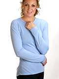 Hot Chillys Pepperskins Crewneck Base Layer  Women's (Glacier)