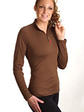 Hot Chillys Zip T Layer Women's (Java)