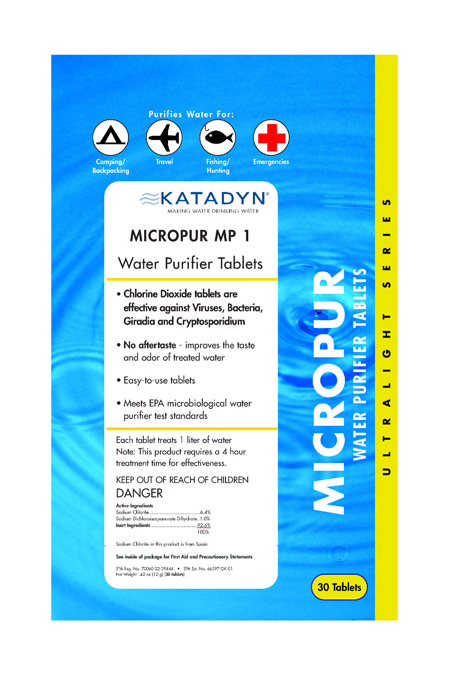 Katadyn Micropur Purification Tablets Pack (30 Pack)
