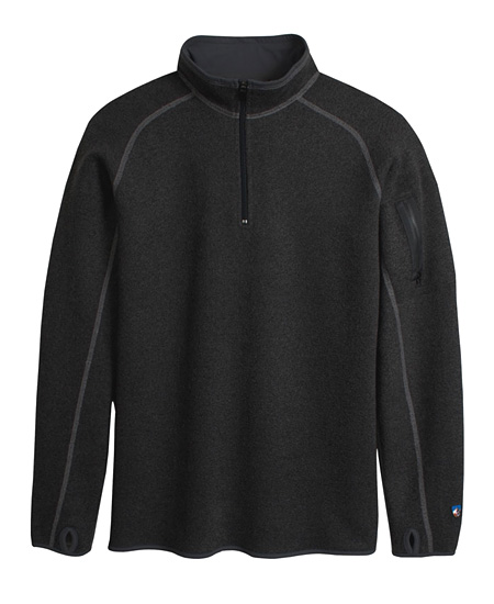 Kuhl Scandinavian Quarter Zip Sweater Men's (Black)