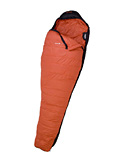 Lafuma Pro 650 Down Sleeping Bag (Black / Dark Deep Orange)