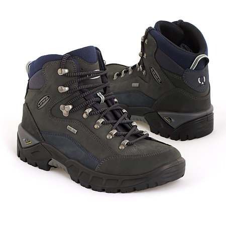 Lowa Renegade GTX Mid Hiking Shoes Men's (Asphalt / Navy)