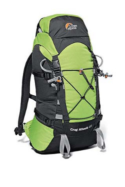 Lowe Alpine Crag Attack 40 Climbing Backpack (Lizard Green / Sla