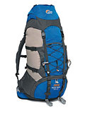 Lowe Alpine TFX Cerro Torre 65/15 Backpack (X95 Colbalt / Slate Gray / Brown)