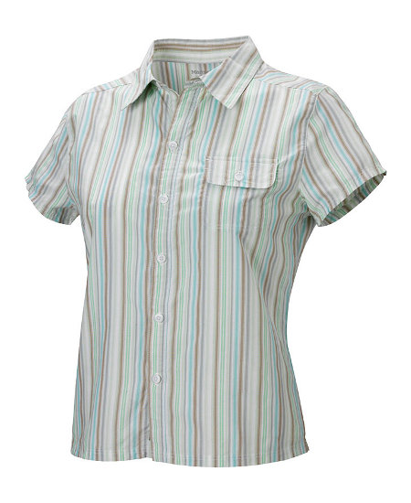 Marmot Arcadia Button Front Short Sleeve Shirt Women's (Mint / C