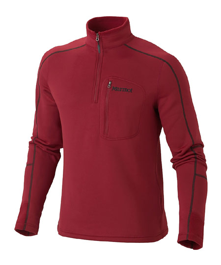 Marmot Power Stretch Half Zip Men's (Brick)