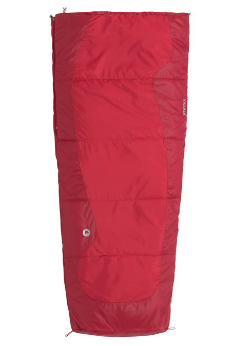 Marmot Trestles 40 Semi Rec Sleeping Bag Kids' (Real Red / Fire)