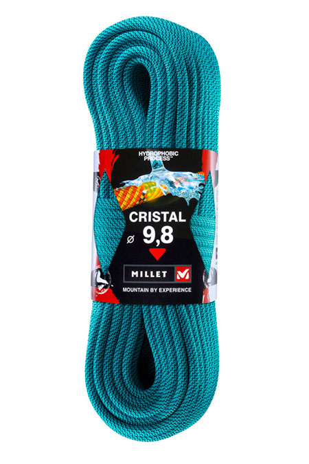 Millet Cristal Dynamic Climbing Rope 9.8 mm (Turquoise)