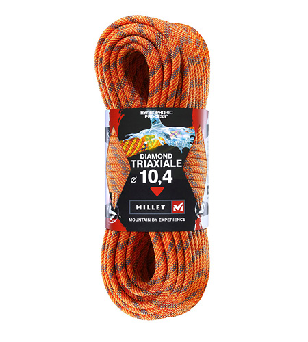 Millet Diamond Triaxiale Dynamic Climbing Rope (Orange)