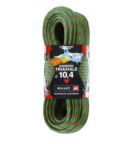 Millet Diamond Triaxiale Dynamic Climbing Rope (Vert)