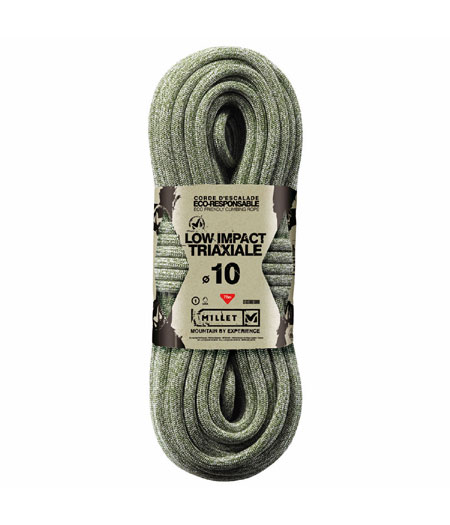 Millet Low Impact Triaxiale Climbing Rope 10.0 mm (Green)