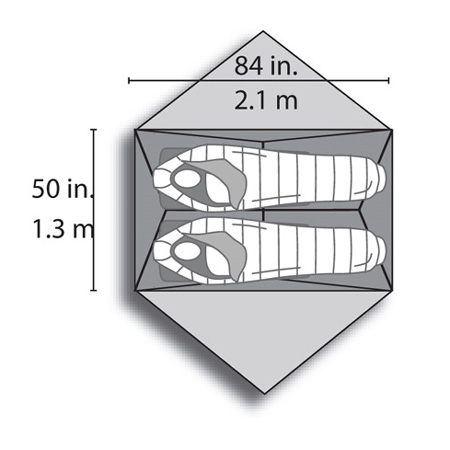 MSR Hubba Hubba Tent (Red / Yellow)