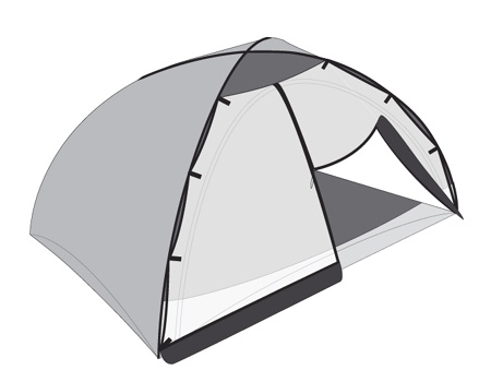 NEMO Andi Two Person Tent Windshield (White)