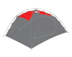 Nemo Losi Three Person Tent Gear Loft (Black)