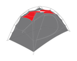 Nemo Losi Two Person Tent Gear Loft (Black)