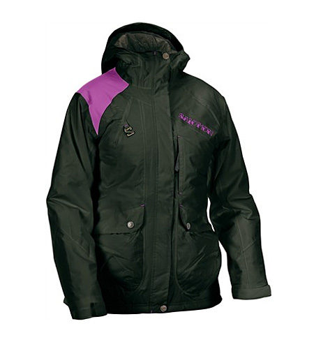 	Salomon Obsession Jacket Women's (Dark Swamp-X / Fushia Pink-X)