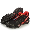 Salomon Speedcross 3 CS Waterproof Trail Shoes Men's (Black / Black / Bright Red)