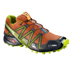 Salomon Speedcross 3 CS Waterproof Trail Shoes Men's (Terra Cotta / Black / Pop Green)