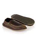 Sanuk Boulder Leather Sidewalk Surfers (Brown Leather)