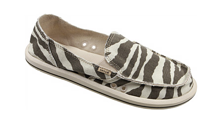 Sanuk I'm Game Sidewalk Surfers Women's (Zebra)