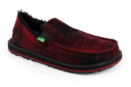 Sanuk Lumberjack Sidewalk Sufers Men's (Dark Red)