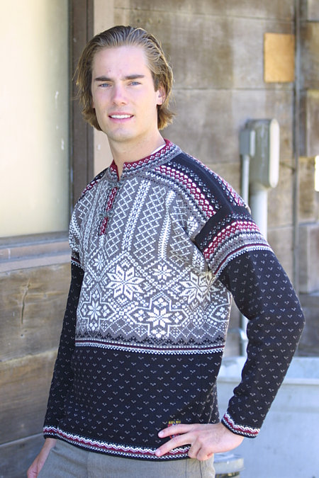 Selbu Alps Ski Sweater (Charcoal/Brown)