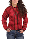 Selbu Lofoten Norwegian Cardigan Women's (Red / Black)