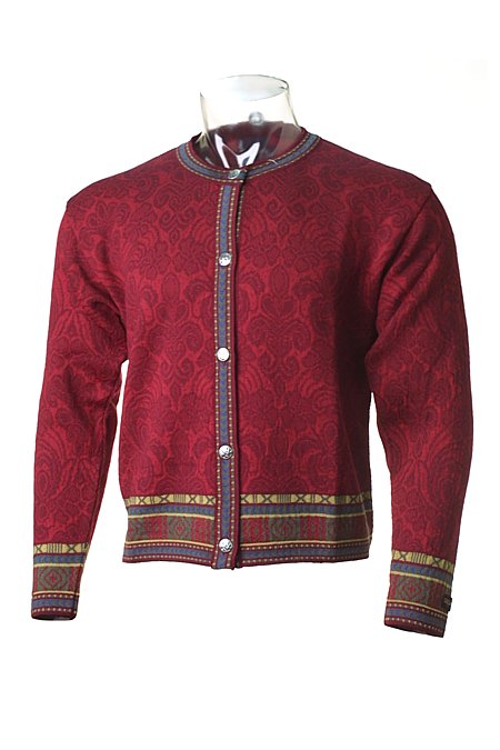 Skjaeveland Tuva Cardigan Women's (Dark Red)