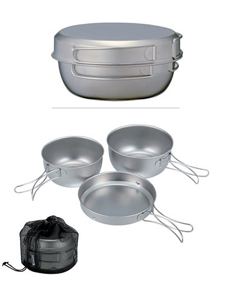 Snow Peak Titanium Cookware (3-Piece)