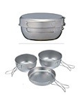 Snow Peak 1-Person 3-Piece Titanium Cookware Set