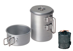 	Snow Peak 1-Person Mini Solo Titanium Cookware Set