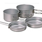 Snow Peak 2-Person Multi Compact Titanium Cookware Set (Titanium)