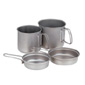 Snow Peak 2-Person Trek Combo Titanium Cookware Set (Titanium)