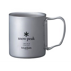 Snow Peak Titanium Double Wall Folding Handle Cup (300)