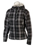 Spyder Arc Soft Shell Hoodie Women's (Black Plaid)