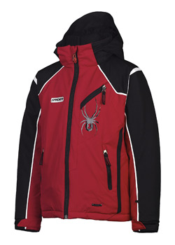 Spyder Challenger Jacket Boys' (Red / Black)