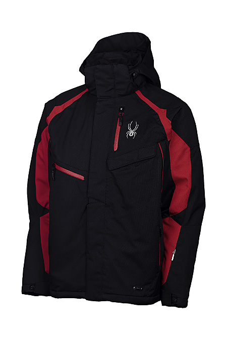 Spyder Leader Jacket Men's Preseason Sample Sale (Black / Red /