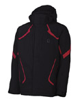 Spyder Leader Ski Jacket Men's (Black / Red / Black)