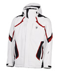 Spyder Leader Ski Jacket Men's (White / Red / Black)