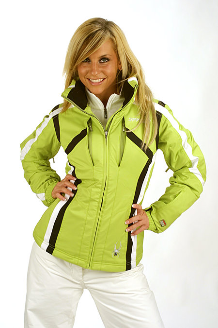 Spyder Lightning Jacket Women's (Aloe / White / Black)