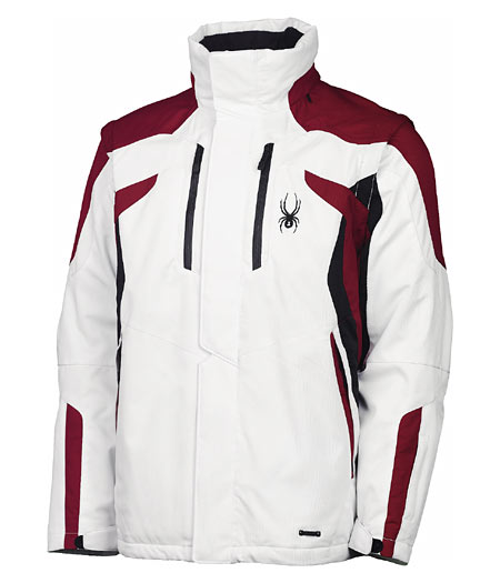 Spyder Rival Ski Jacket Men's (White / Red / Black)